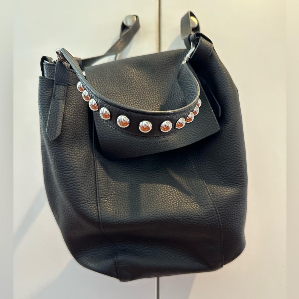 All Saints Pebbled Leather Backpack